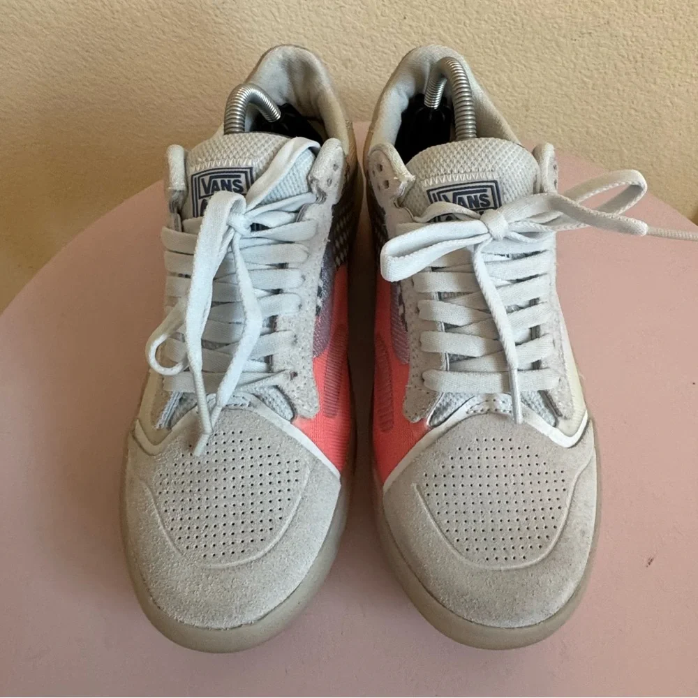 Vans Evdnt Ultimate Waffle Light Gray and Blue Casual Sneakers Womens size 7